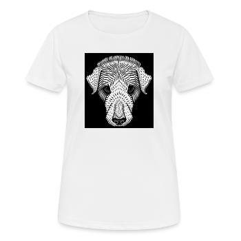 Border Terrier - Women's Breathable T-Shirt - white - Front - AI Model Female 172 dark (172cm)
