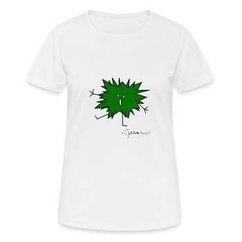 Flauschtier stachelig - Bestiolus Spinosus - Frauen T-Shirt atmungsaktiv - Weiß - Vorne - AI Model Female 172 dark (172cm)