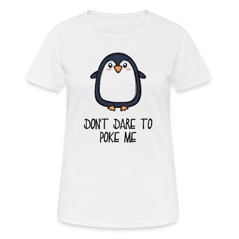 Cool Animal Bird Statement Pingouin Pôle Sud - T-shirt respirant Femme - blanc - Devant - AI Model Female 172 dark (172cm)