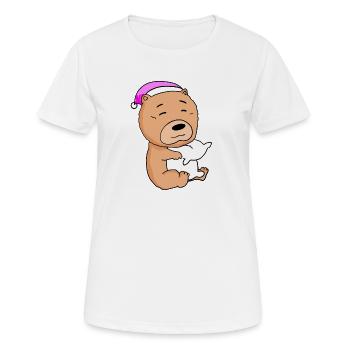 Chien race de chien Chow Chow - T-shirt respirant Femme - blanc - Devant - AI Model Female 172 dark (172cm)