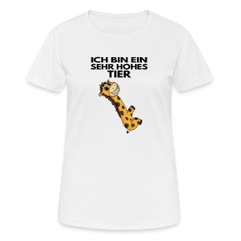 Teamleiter Giraffe Trainer Leitung Chef - Frauen T-Shirt atmungsaktiv - Weiß - Vorne - AI Model Female 172 dark (172cm)