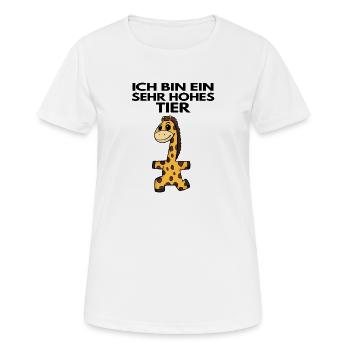 Teamleiter Giraffe Trainer Leitung Chef - Frauen T-Shirt atmungsaktiv - Weiß - Vorne - AI Model Female 172 dark (172cm)