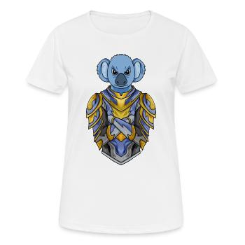Knight Koala Crusader - Women's Breathable T-Shirt - white - Front - AI Model Female 172 dark (172cm)