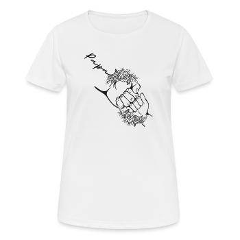 Cadeaux de papa personnalisés Sentimental Daughter - T-shirt respirant Femme - blanc - Devant - AI Model Female 172 dark (172cm)