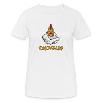 Conception de combat - T-shirt respirant Femme - blanc - Devant - AI Model Female 172 dark (172cm)