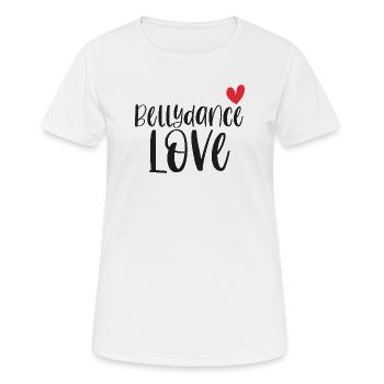 Danse du ventre Danseur du ventre Cadeau d’amour - T-shirt respirant Femme - blanc - Devant - AI Model Female 172 dark (172cm)