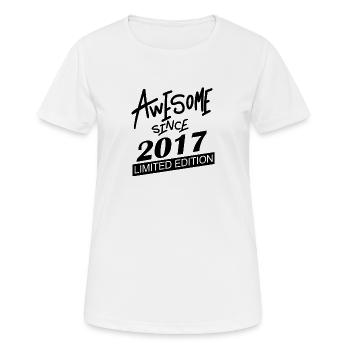 2017 - Millésime 2017 - T-shirt respirant Femme - blanc - Devant - AI Model Female 172 dark (172cm)