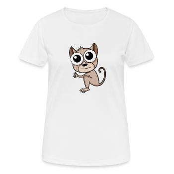 Tarsier Goblin Lemurs - Women's Breathable T-Shirt - white - Front - AI Model Female 172 dark (172cm)