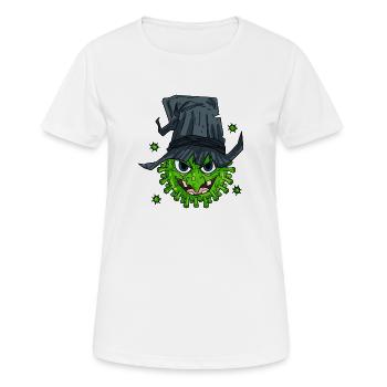Hexe Virus - Frauen T-Shirt atmungsaktiv - Weiß - Vorne - AI Model Female 172 dark (172cm)