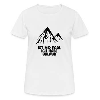 Urlaub - Frauen T-Shirt atmungsaktiv - Weiß - Vorne - AI Model Female 172 dark (172cm)