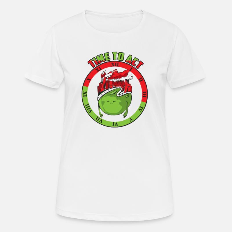 Climate change, time to act - Women's Breathable T-Shirt - white