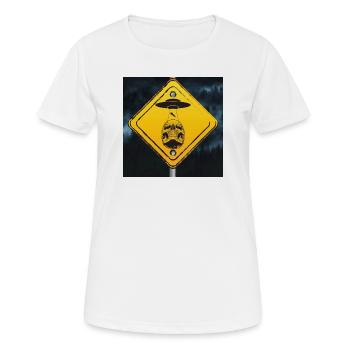 Sagenhaft und Sonderbar - der Podcast - Frauen T-Shirt atmungsaktiv - Weiß - Vorne - AI Model Female 172 dark (172cm)