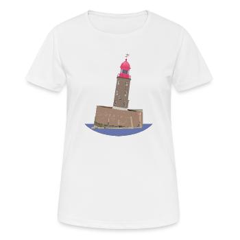La tour penchée de Bremerhaven sans texte - T-shirt respirant Femme - blanc - Devant - AI Model Female 172 dark (172cm)