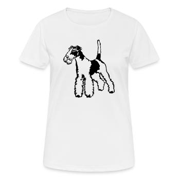 Fox-terrier - T-shirt respirant Femme - blanc - Devant - AI Model Female 172 dark (172cm)