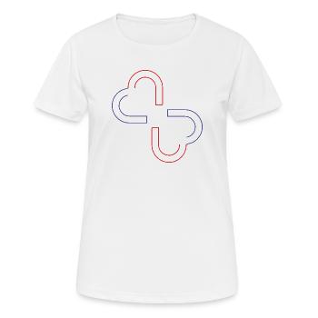 Dual Core - Women's Breathable T-Shirt - white - Front - AI Model Female 172 dark (172cm)
