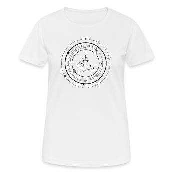 Zodiaque du Sagittaire - T-shirt respirant Femme - blanc - Devant - AI Model Female 172 dark (172cm)