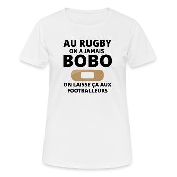 rugby, rugby sport, rugby humor, rugby fan - Women's Breathable T-Shirt - white - Front - AI Model Female 172 dark (172cm)