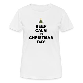 Keep calm Christmas - Women's Breathable T-Shirt - white - Front - AI Model Female 172 dark (172cm)