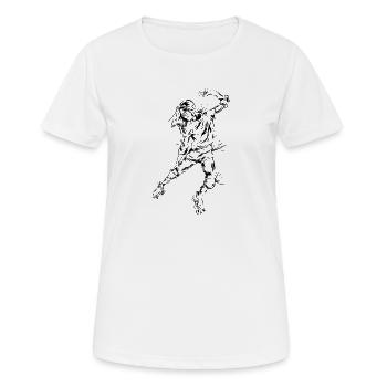 Roller skates roller skating - Women's Breathable T-Shirt - white - Front - AI Model Female 172 dark (172cm)