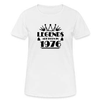 1976 - Né en 1976 - T-shirt respirant Femme - blanc - Devant - AI Model Female 172 dark (172cm)