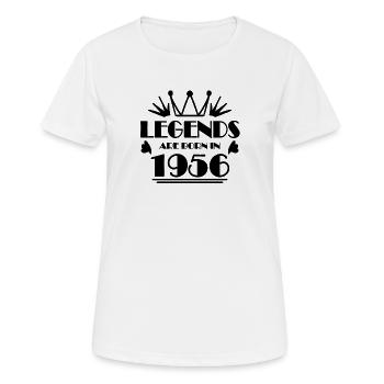 1956 - Jahrgang 1956 - Frauen T-Shirt atmungsaktiv - Weiß - Vorne - AI Model Female 172 dark (172cm)