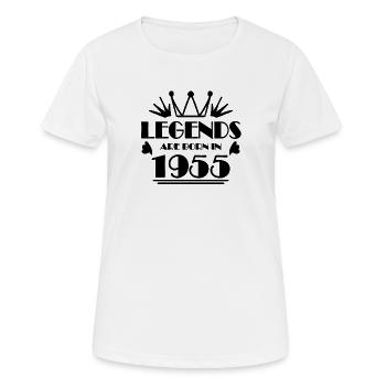 1955 - Born 1955 - Women's Breathable T-Shirt - white - Front - AI Model Female 172 dark (172cm)
