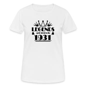 1931 - Born 1931 - Women's Breathable T-Shirt - white - Front - AI Model Female 172 dark (172cm)