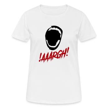 Argh!!! Schreien!!! - Frauen T-Shirt atmungsaktiv - Weiß - Vorne - AI Model Female 172 dark (172cm)