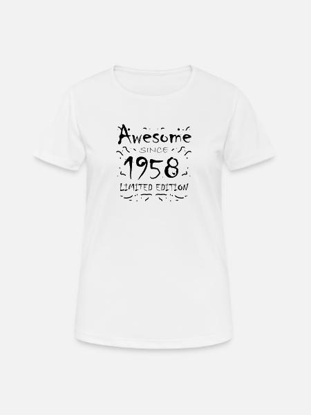 1958 - Born 1958 - Fantastic since 1958 - Women's Breathable T-Shirt - white