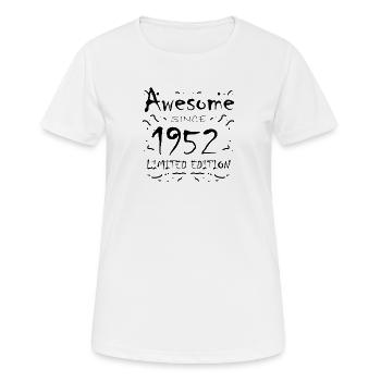 1952 - Women's Breathable T-Shirt - white - Front - AI Model Female 172 dark (172cm)