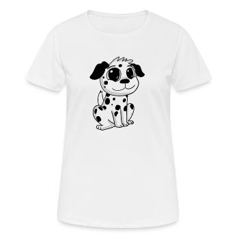 Dalmatiner Hund Hundebesitzer - Frauen T-Shirt atmungsaktiv - Weiß - Vorne - AI Model Female 172 dark (172cm)