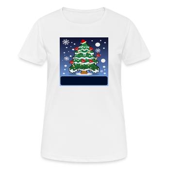 INSTALLATIONS SANITAIRES PLOMBIER DE NOËL PÖMPEL - T-shirt respirant Femme - blanc - Devant - AI Model Female 172 dark (172cm)