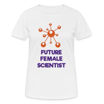 Futures femmes scientifiques - T-shirt respirant Femme - blanc - Devant - AI Model Female 172 dark (172cm)
