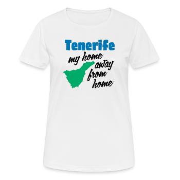 Teneriffa mein zweites Zuhause - Frauen T-Shirt atmungsaktiv - Weiß - Vorne - AI Model Female 172 dark (172cm)