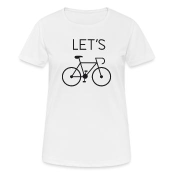 Let's Cycling - Women's Breathable T-Shirt - white - Front - AI Model Female 172 dark (172cm)