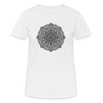 Mandala - T-shirt respirant Femme - blanc - Devant - AI Model Female 172 dark (172cm)
