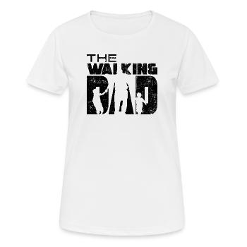The walking dad - Women's Breathable T-Shirt - white - Front - AI Model Female 172 dark (172cm)