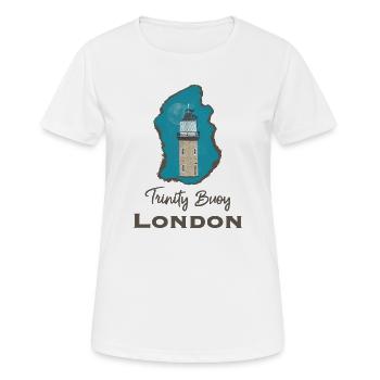London, Trinity Buoy Lighthouse, Pixel Art - Women's Breathable T-Shirt - white - Front - AI Model Female 172 dark (172cm)