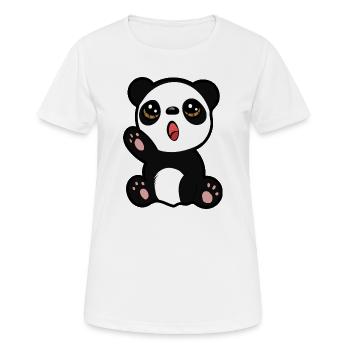 Baby Panda - Frauen T-Shirt atmungsaktiv - Weiß - Vorne - AI Model Female 172 dark (172cm)