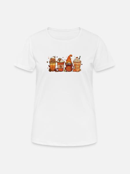 Herbst-dankeschön-tasse Mit Heißer Schokolade - Frauen T-Shirt atmungsaktiv - Weiß