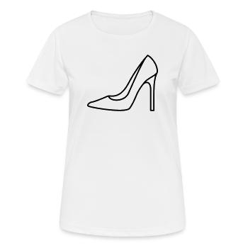 High Heel Icon Chaussure Femmes Femmes Contour Personnalisable - T-shirt respirant Femme - blanc - Devant - AI Model Female 172 dark (172cm)