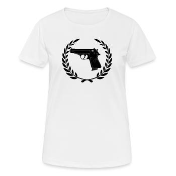 Walther en couronne de laurier - T-shirt respirant Femme - blanc - Devant - AI Model Female 172 dark (172cm)