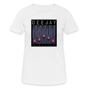 Deejay Operator Fader-Design - Frauen T-Shirt atmungsaktiv - Weiß - Vorne - AI Model Female 172 dark (172cm)