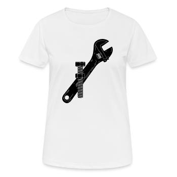 Baco key nut and bolt - Women's Breathable T-Shirt - white - Front - AI Model Female 172 dark (172cm)
