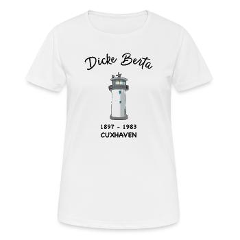 phare Dicke Berta, Cuxhaven, port - T-shirt respirant Femme - blanc - Devant - AI Model Female 172 dark (172cm)