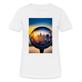 Stadt Kugel - Frauen T-Shirt atmungsaktiv - Weiß - Vorne - AI Model Female 172 dark (172cm)