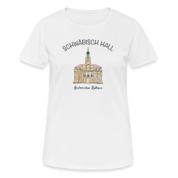 Schwäbisch Hall, Historic Town Hall, Germany - Women's Breathable T-Shirt - white - Front - AI Model Female 172 dark (172cm)