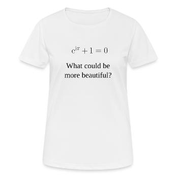 Euler-Formel - Frauen T-Shirt atmungsaktiv - Weiß - Vorne - AI Model Female 172 dark (172cm)