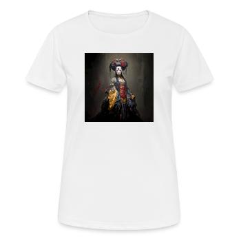 Geisha Zombie 01 - Frauen T-Shirt atmungsaktiv - Weiß - Vorne - AI Model Female 172 dark (172cm)
