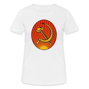 Marteau et faucille - T-shirt respirant Femme - blanc - Devant - AI Model Female 172 dark (172cm)